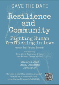 Iowa Human Trafficking Summit poster